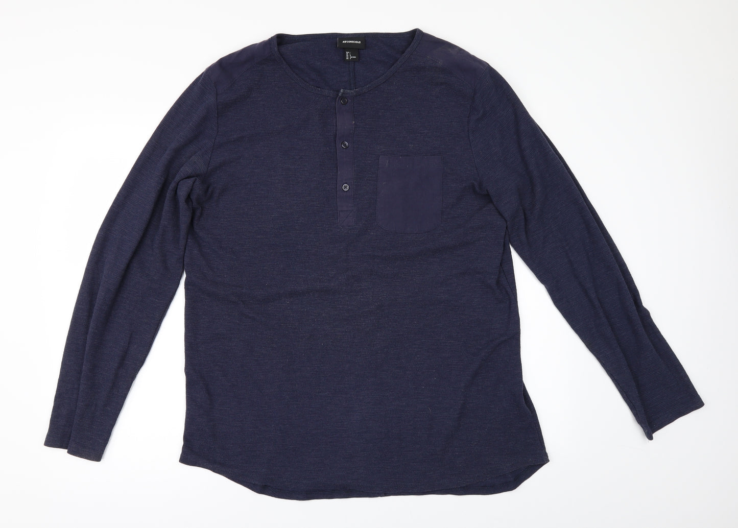 H&M Mens Blue    T-Shirt Size L