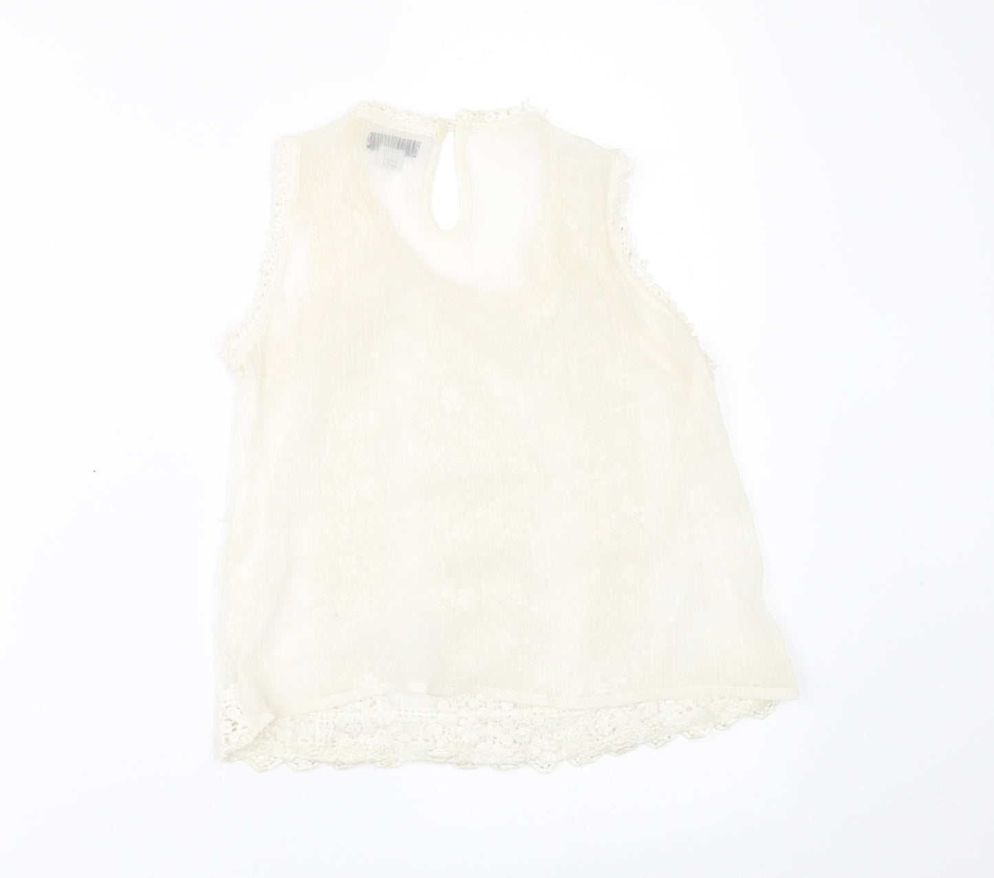 River Island Girls Ivory   Basic Blouse Size 9 Years