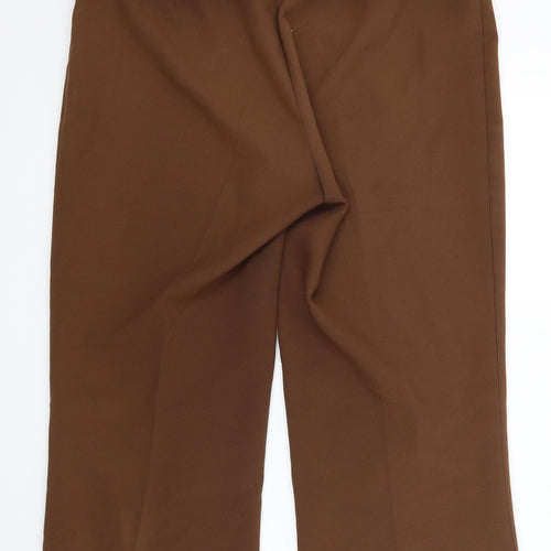 Evie Womens Brown   Cropped Trousers Size 14 L20 in