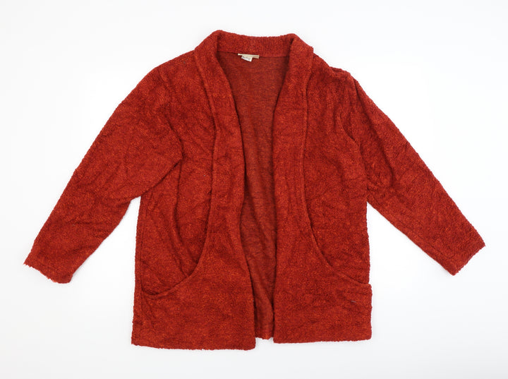 Nightingales Womens Red Cardigan Jumper Size 14