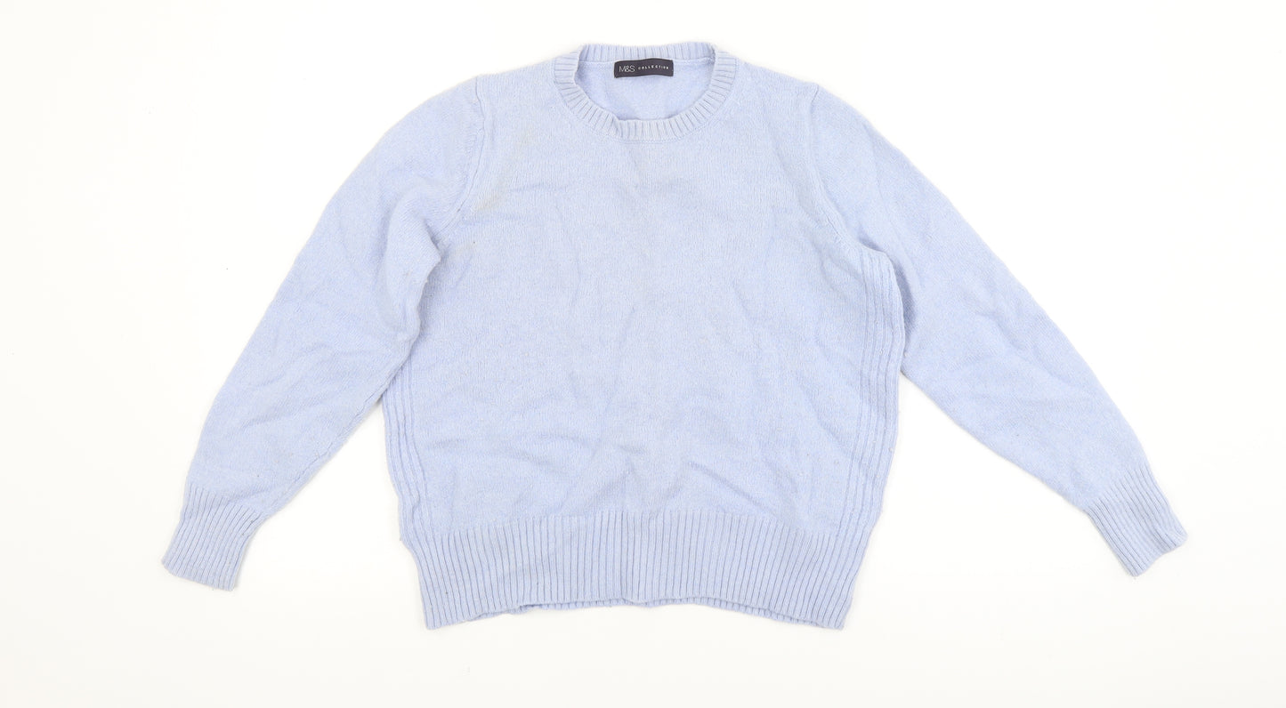 M&S Womens Blue   Pullover Jumper Size 16