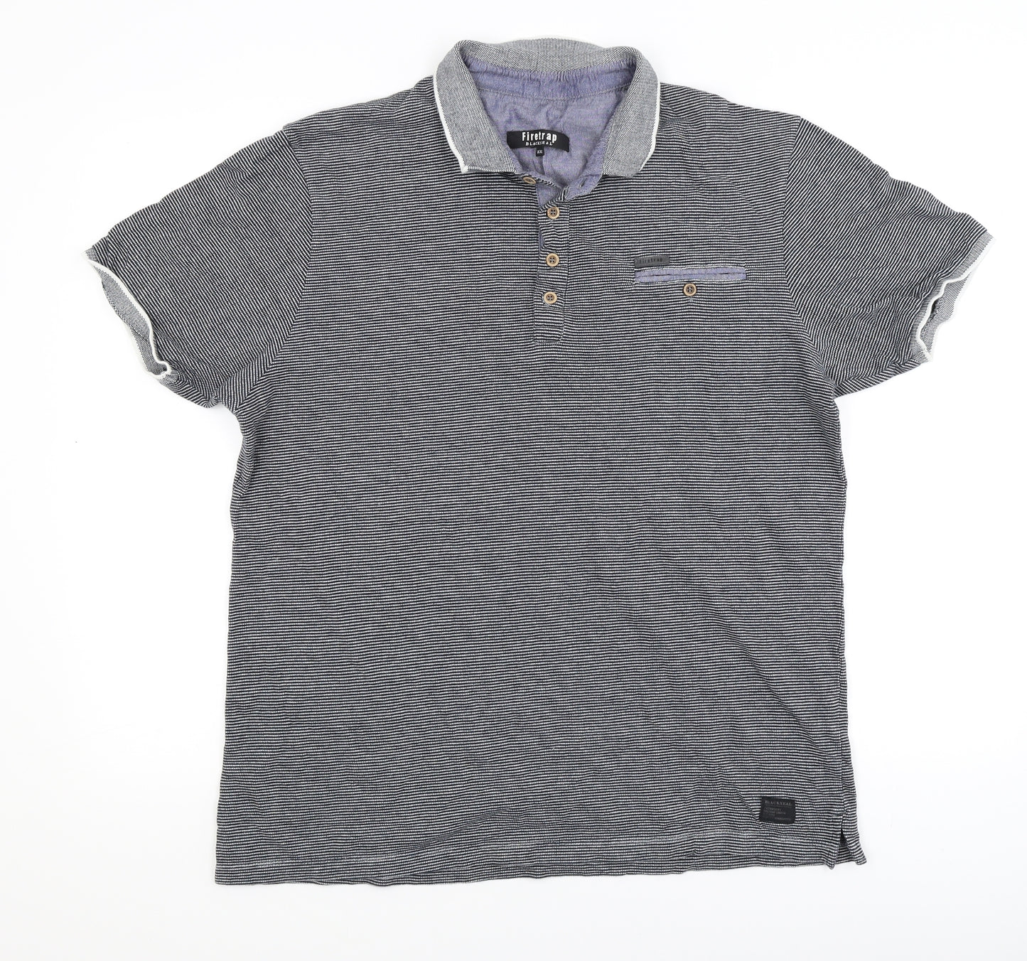 Firetrap Mens Blue    Polo Size 2XL