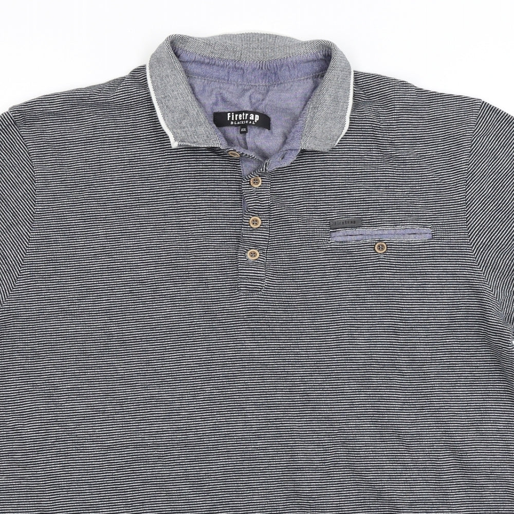 Firetrap Mens Blue    Polo Size 2XL