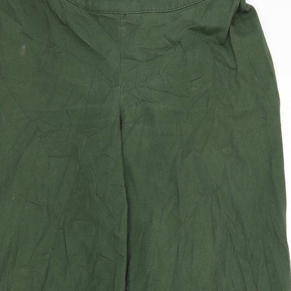 ASOS Womens Green   Cropped Trousers Size 12 L25 in