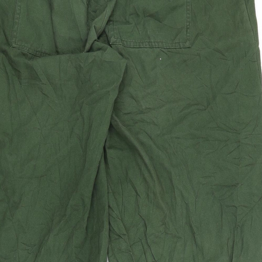 ASOS Womens Green   Cropped Trousers Size 12 L25 in