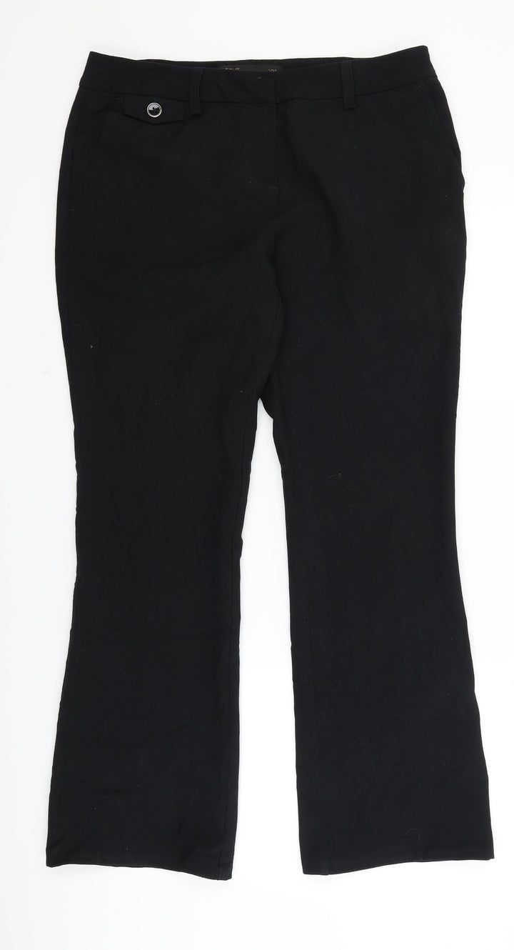 NEXT Womens Black Dress Pants Trousers Size 12 L29 in