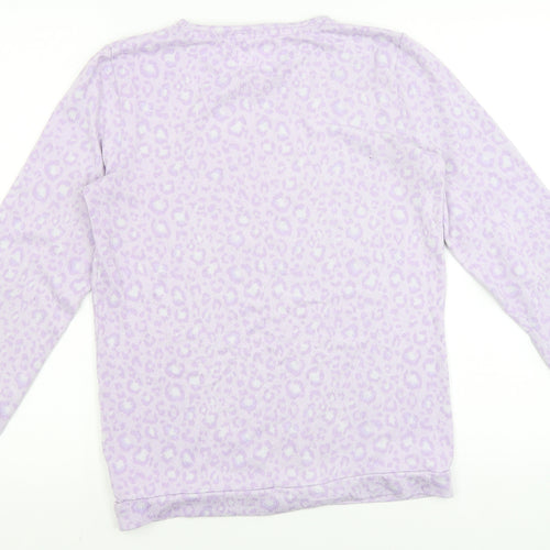 F&F Girls Purple Animal Print  Top Pyjama Top Size 12-13 Years
