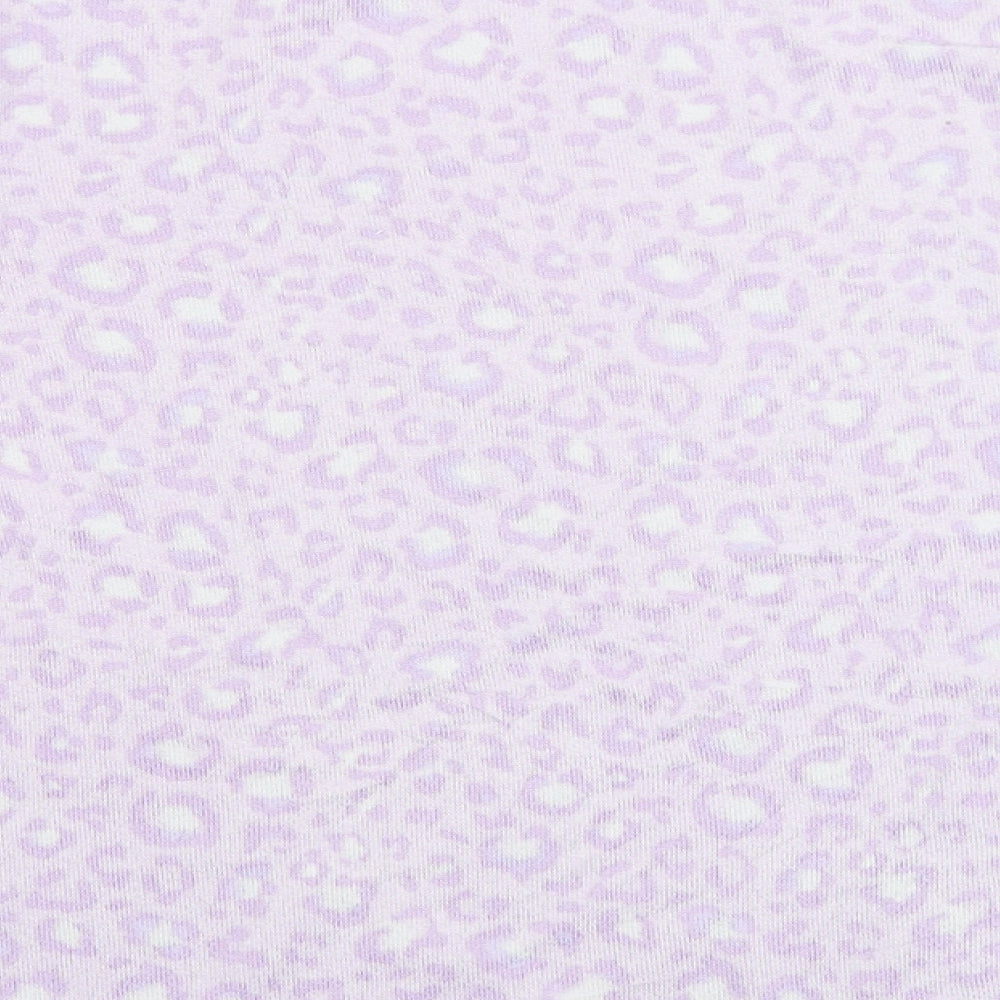 F&F Girls Purple Animal Print  Top Pyjama Top Size 12-13 Years