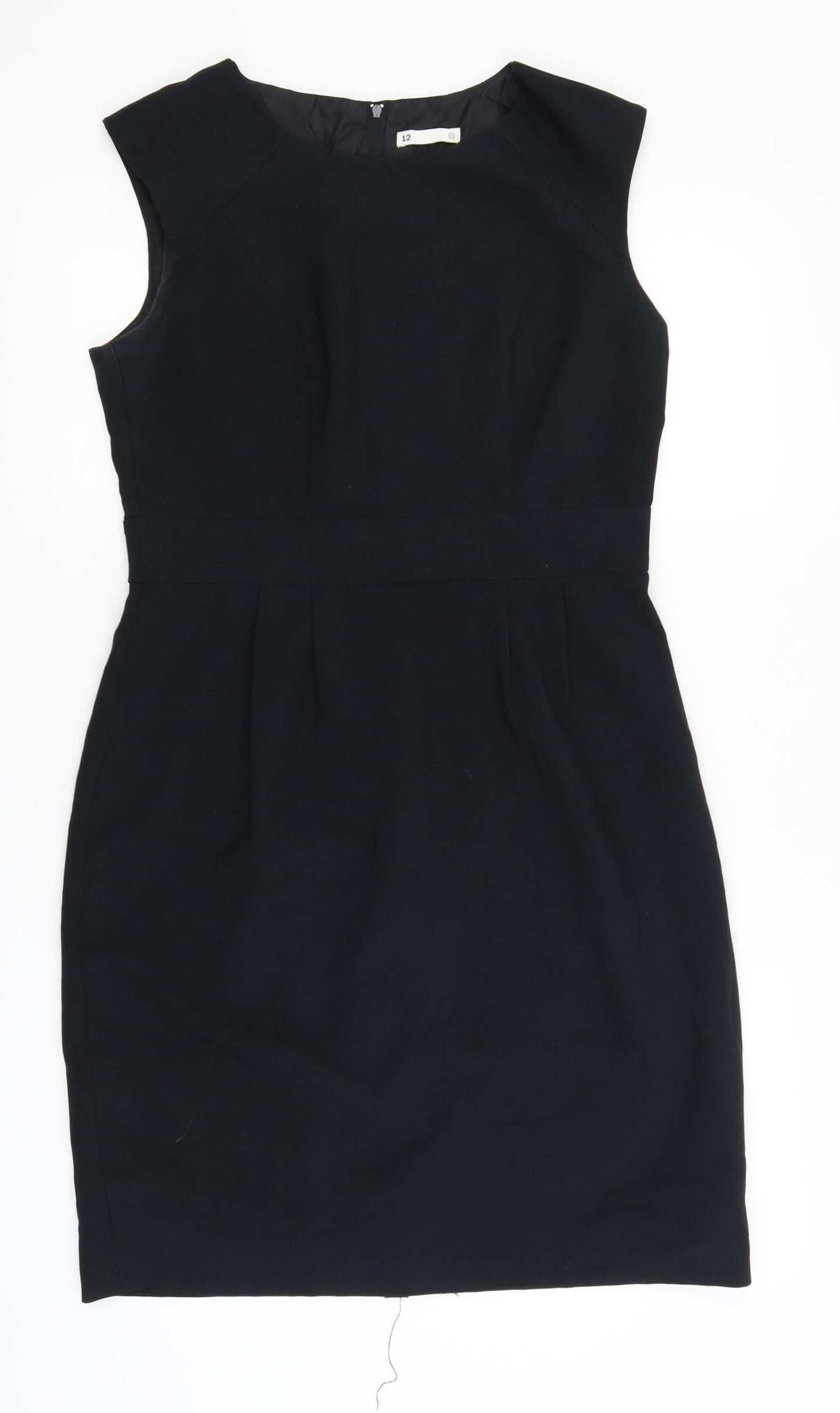 Preworn Womens Black   Pencil Dress  Size 12