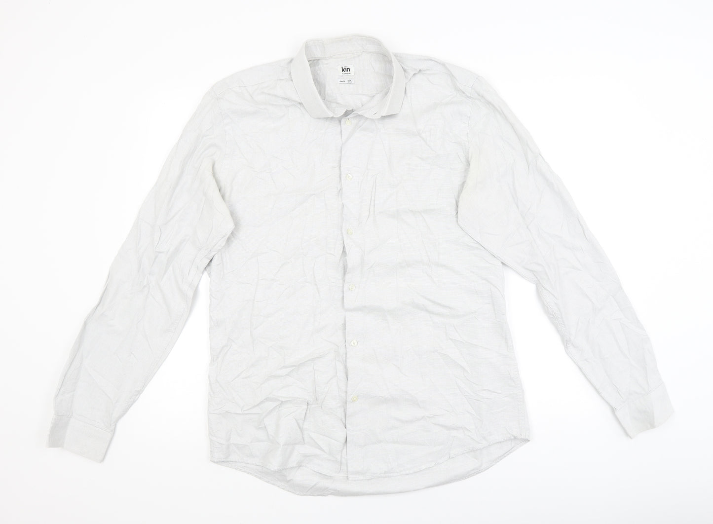 Kin Mens White    Dress Shirt Size 16.5