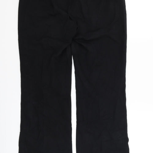 M&S Womens Black   Dress Pants Trousers Size 12 L30 in