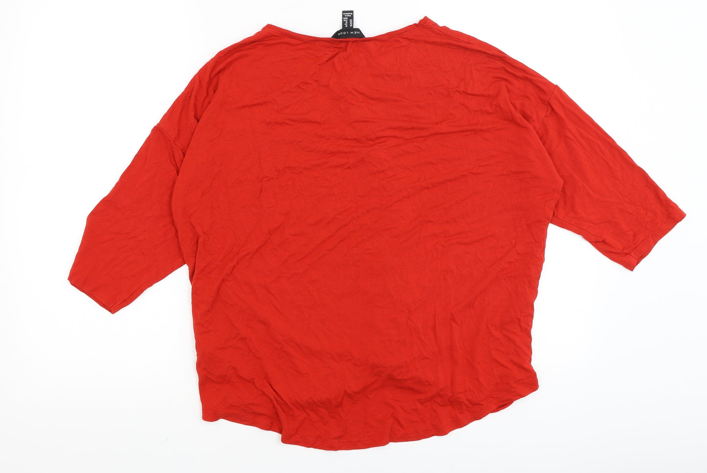 New Look Womens Red   Basic T-Shirt Size 16