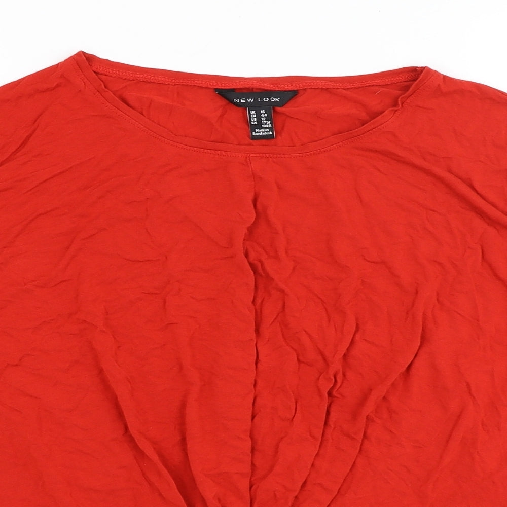 New Look Womens Red   Basic T-Shirt Size 16