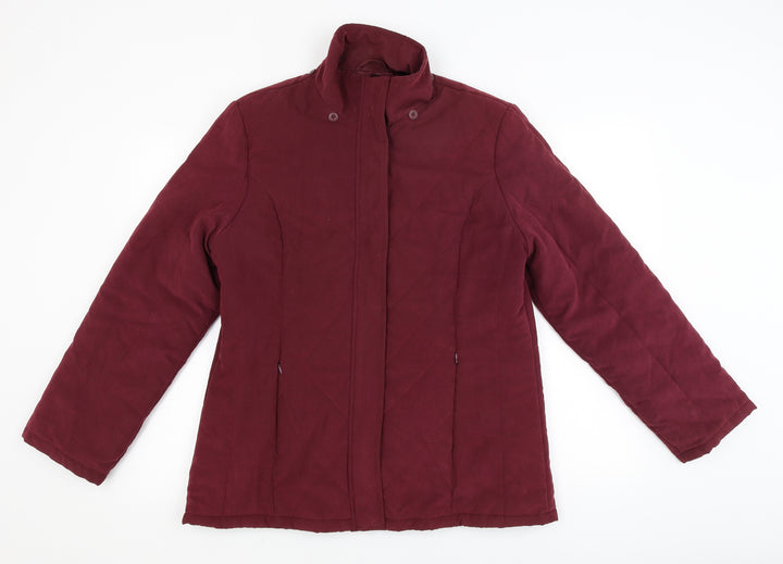 BHS Womens Red   Parka Coat Size 14