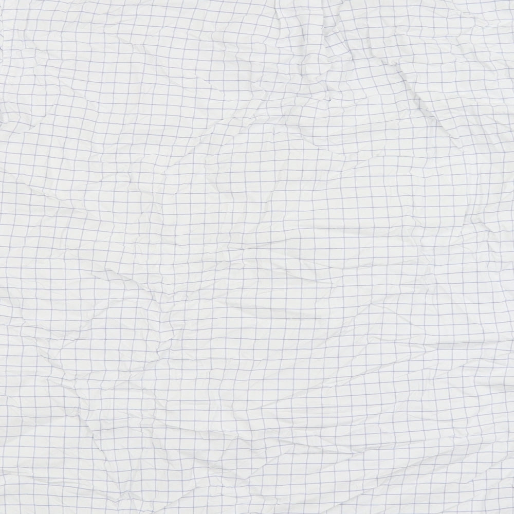 Gap Mens White Check   Button-Up Size M