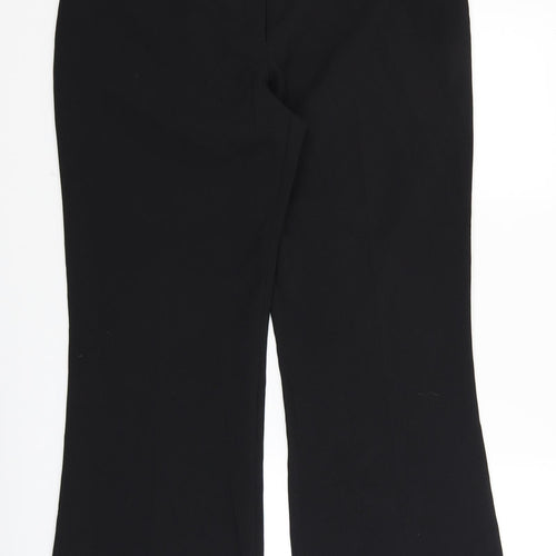 Papaya Womens Black   Dress Pants Trousers Size 14 L29 in