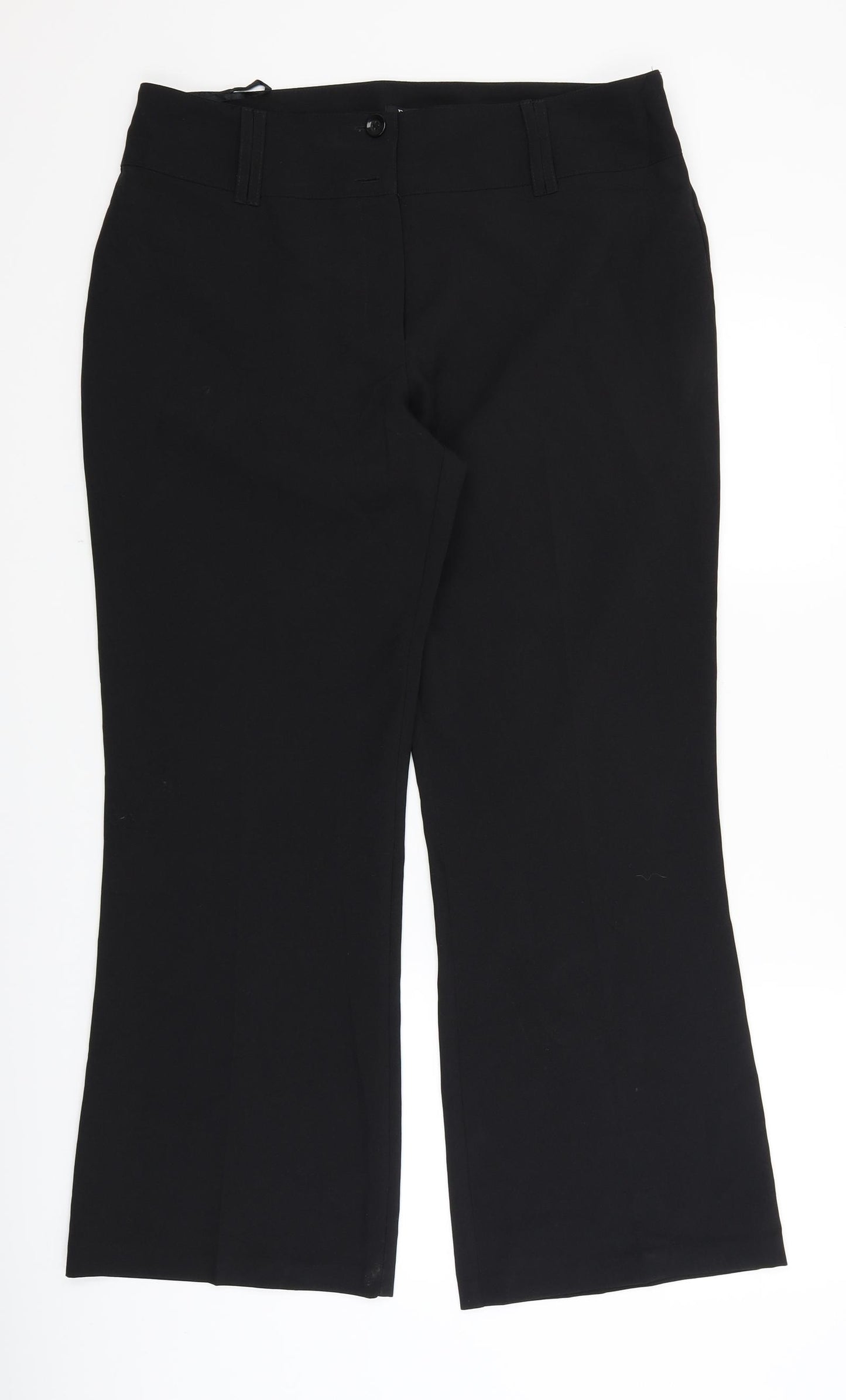 Papaya Womens Black   Dress Pants Trousers Size 14 L29 in