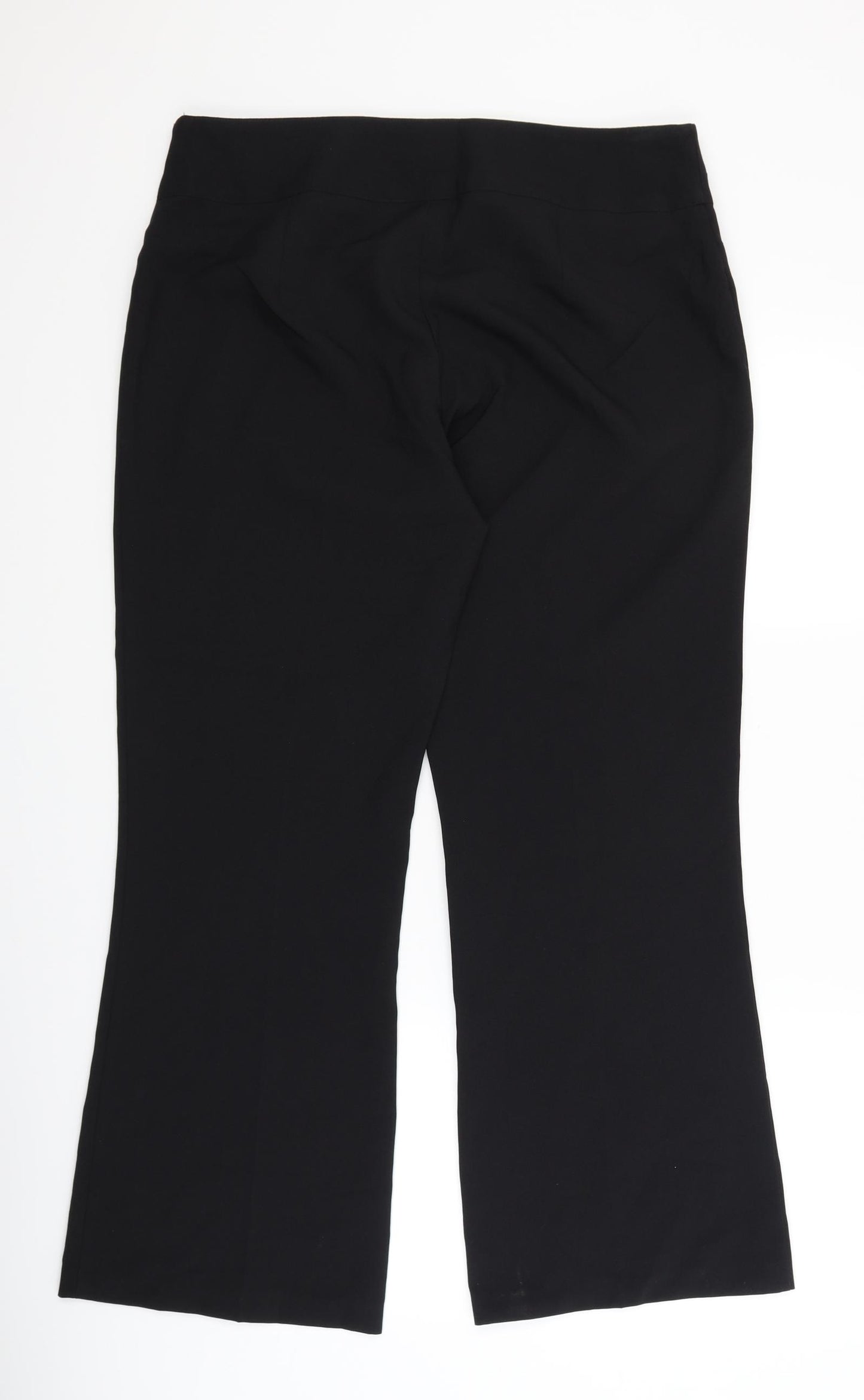 Papaya Womens Black   Dress Pants Trousers Size 14 L29 in