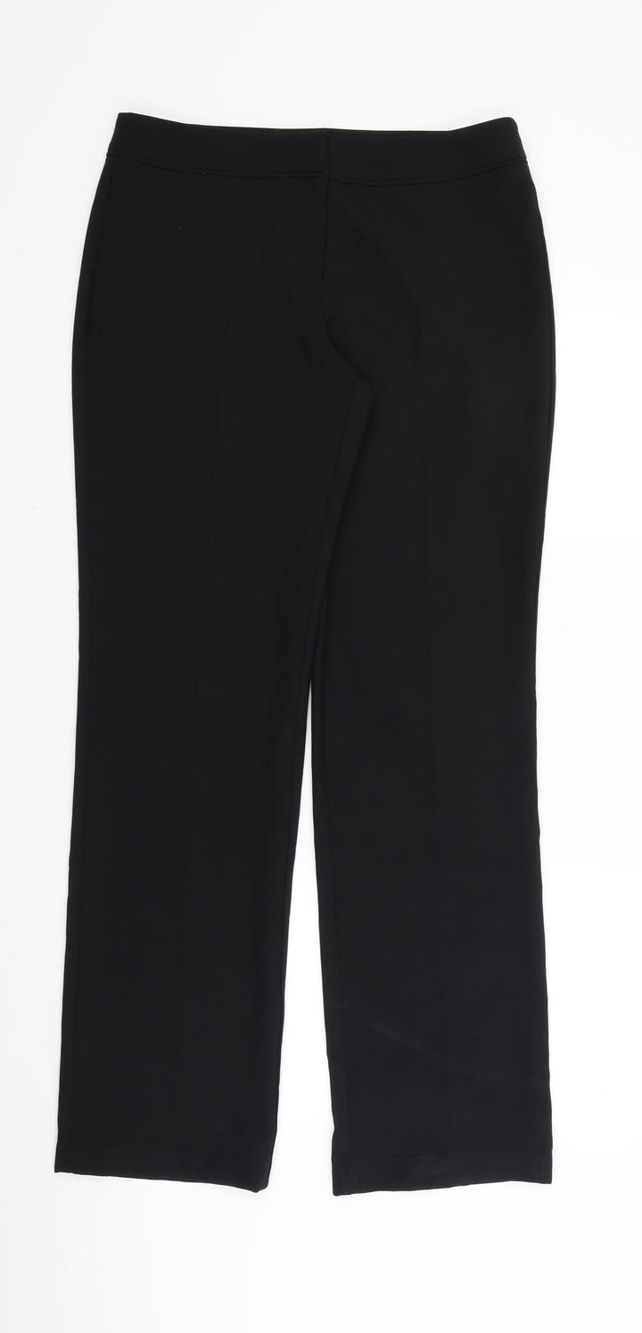 F&F Womens Black Dress Pants Trousers Size 10 L32 in