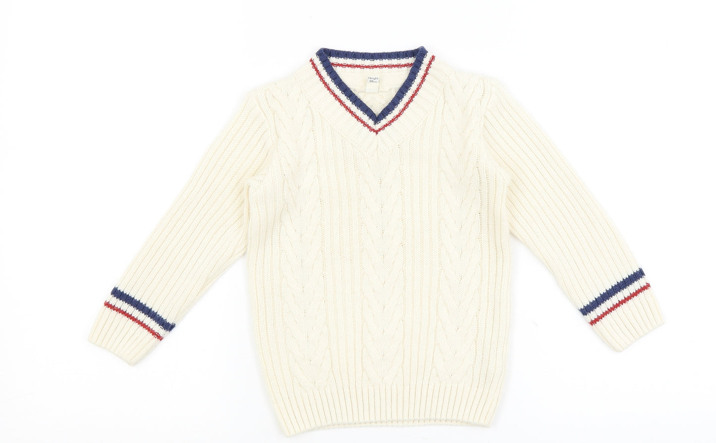 River Island Mini Boys Ivory   Pullover Jumper Size 2-3 Years