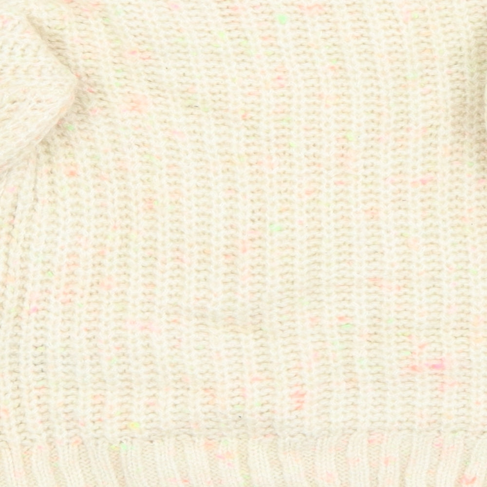 M&S Girls White   Pullover Jumper Size 6-7 Years