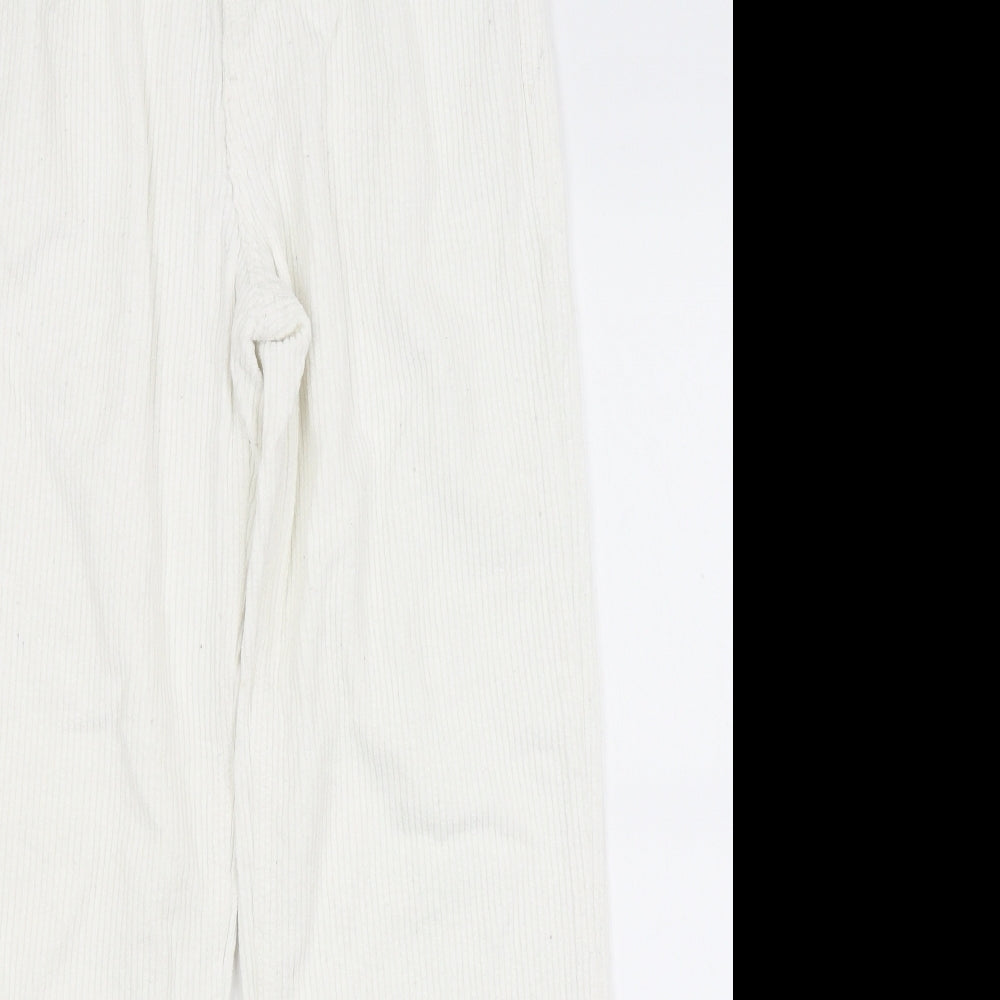 Zara Womens White   Trousers  Size 8 L26 in