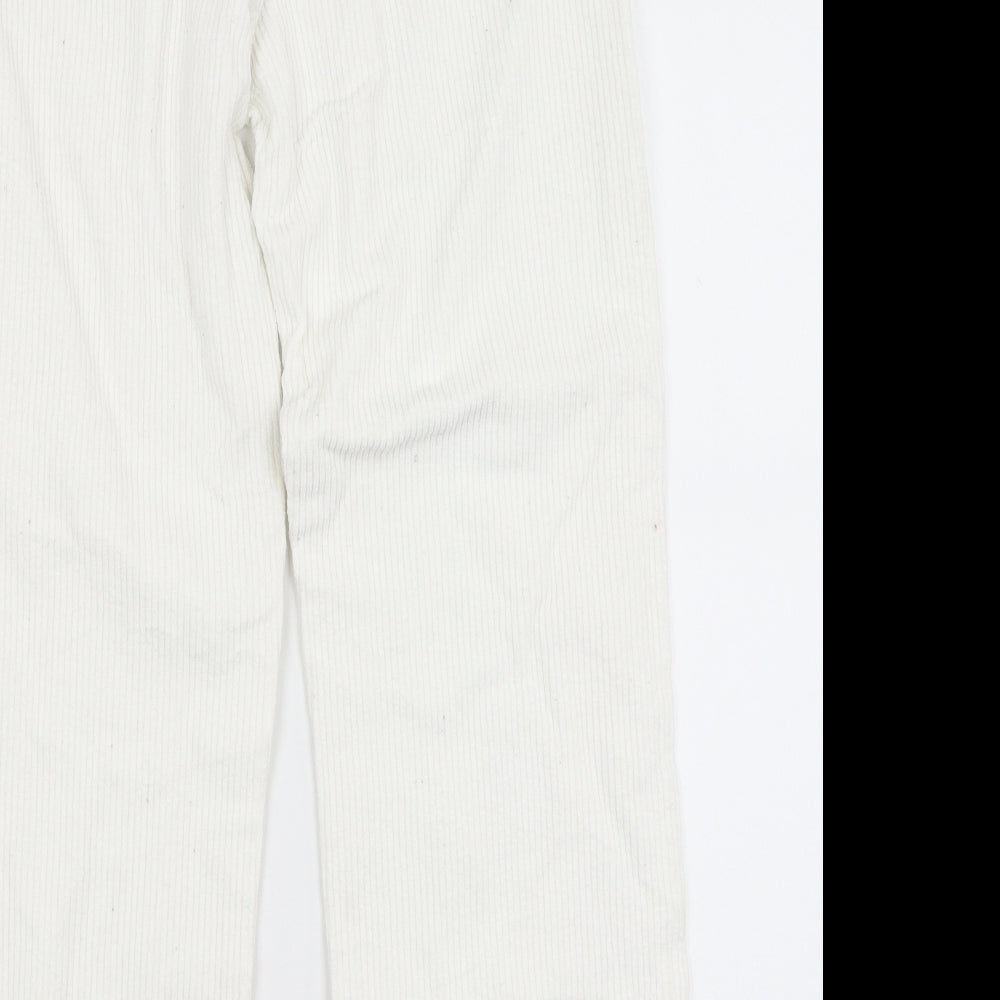 Zara Womens White   Trousers  Size 8 L26 in