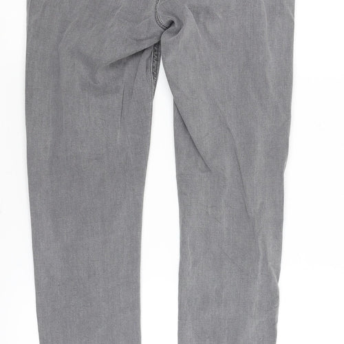 Topshop Womens Grey   Skinny Jeans Size 8 L26 in