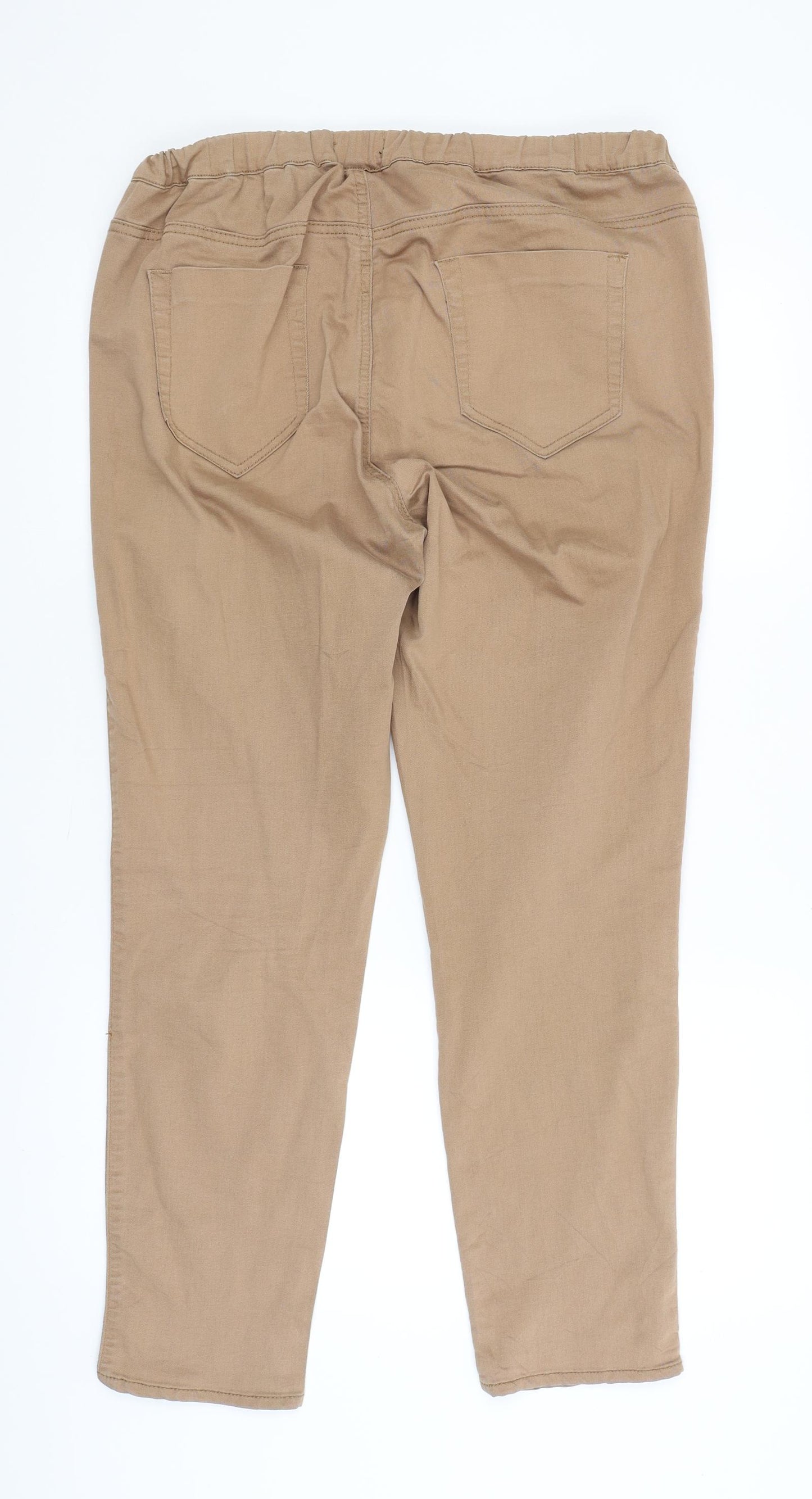 Authenic Denim Womens Brown   Straight Jeans Size 18 L28 in