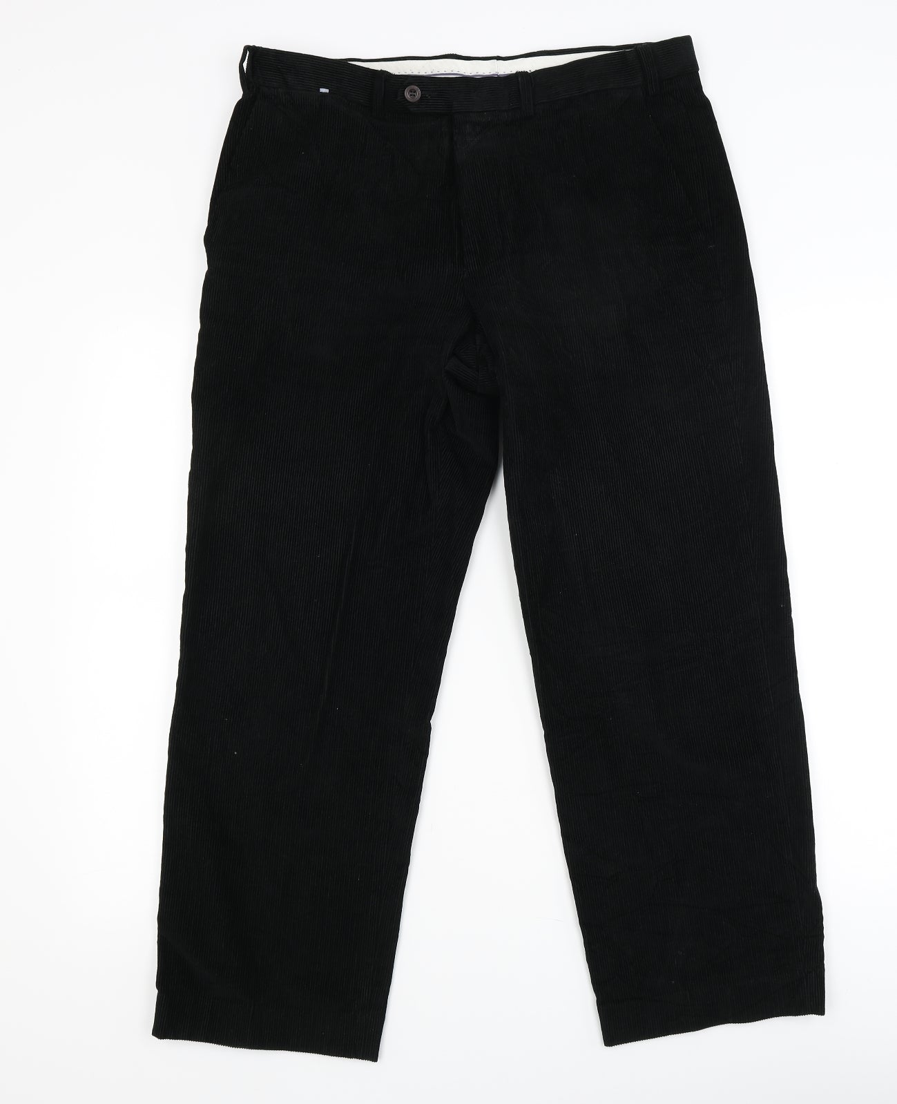 M&S Mens Black   Trousers  Size 34 in L26 in