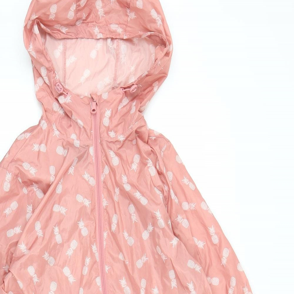 F&F Womens Pink   Rain Coat Coat Size 12  - Pineapple, rain mac