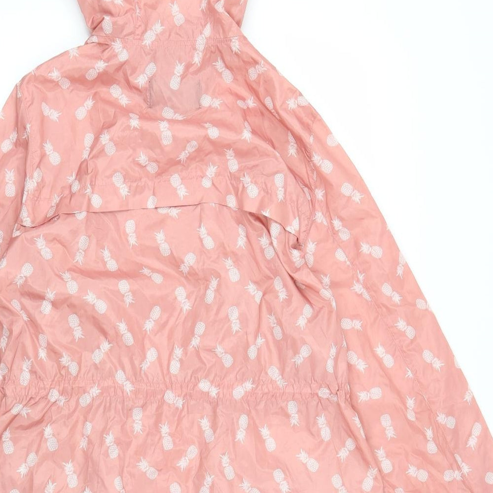 F&F Womens Pink   Rain Coat Coat Size 12  - Pineapple, rain mac