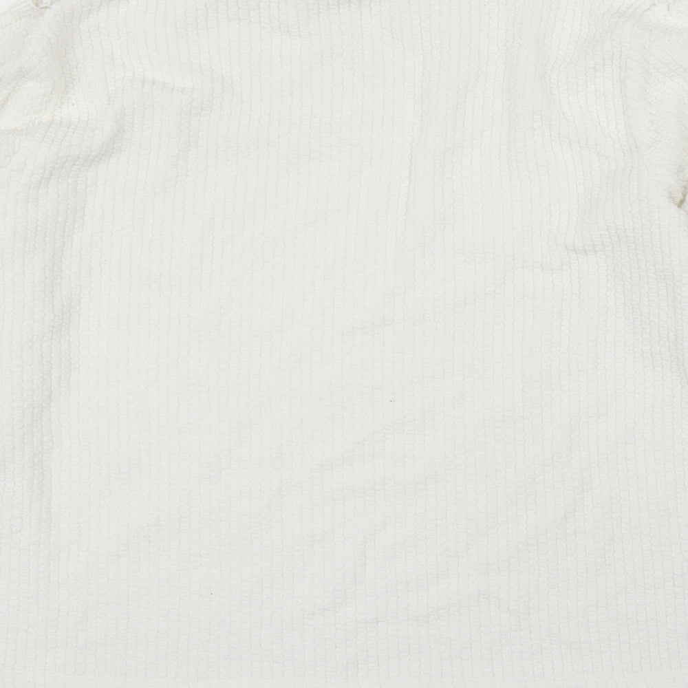 Zara Womens White   Pullover Jumper Size M