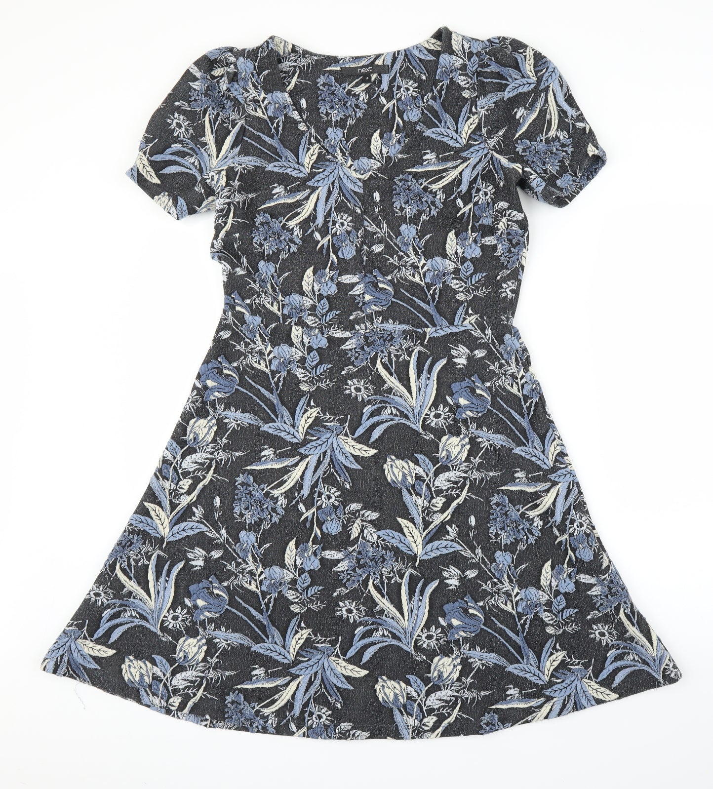 NEXT Womens Blue Floral  A-Line  Size 10