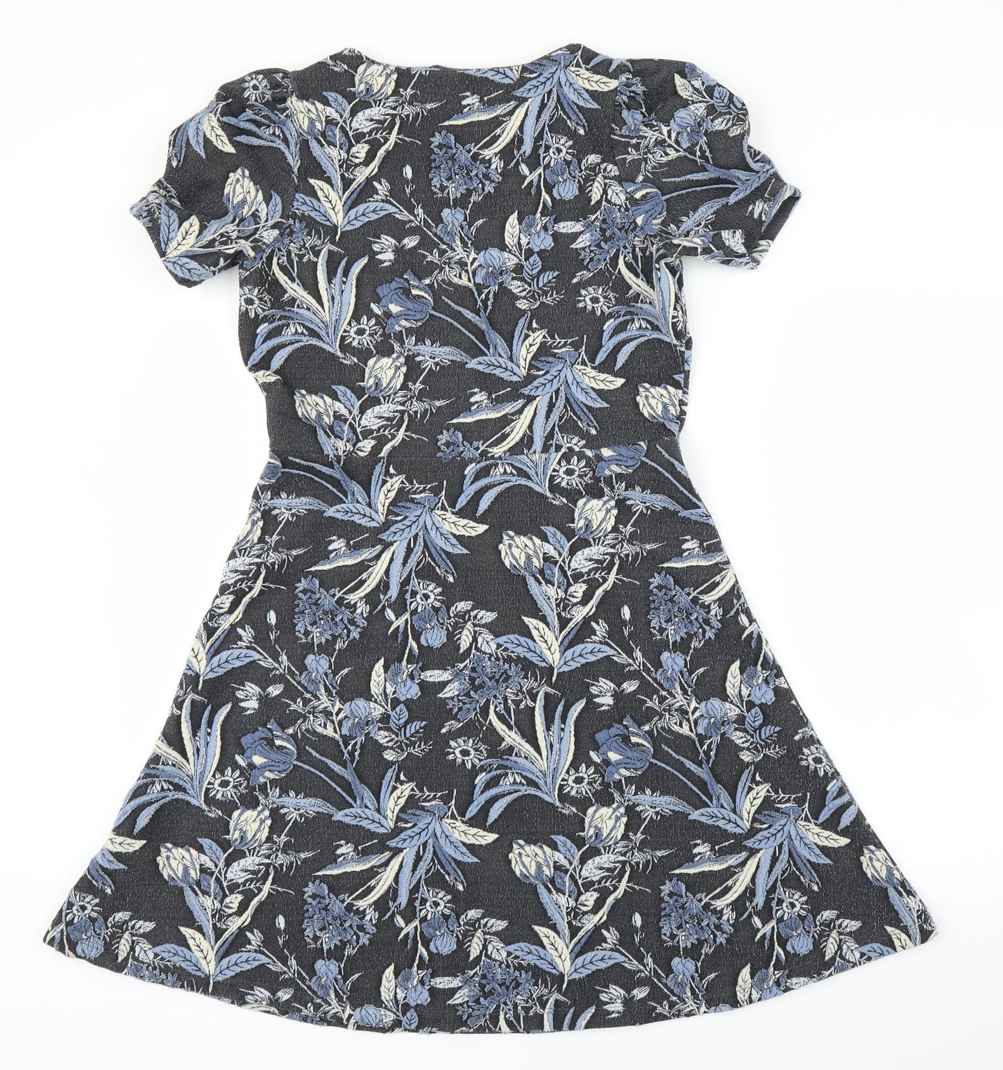 NEXT Womens Blue Floral  A-Line  Size 10