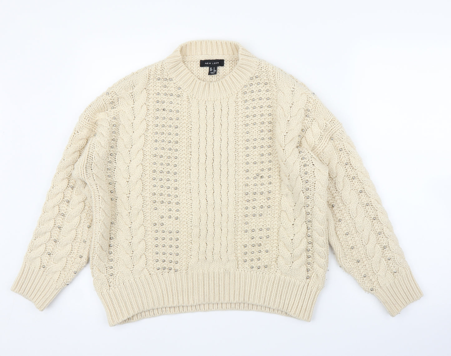 New Look Womens Ivory   Pullover Jumper Size S