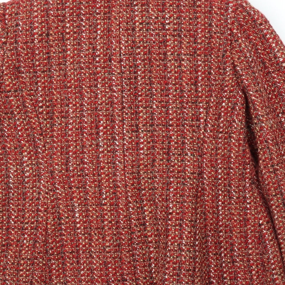 George Womens Red   Pea Coat Jacket Size 10