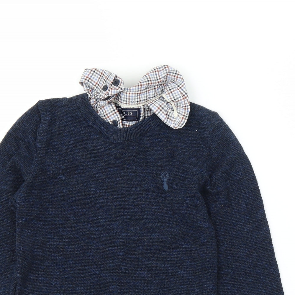 NEXT Boys Blue   Pullover Jumper Size 7 Years