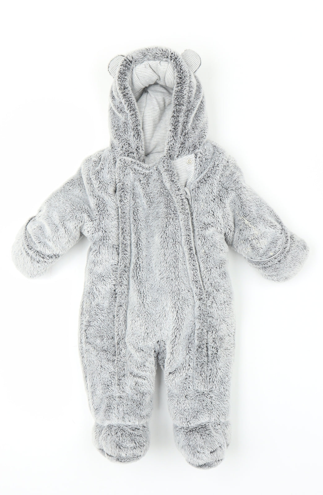 George Baby Grey   Babygrow One-Piece Size 0-3 Months  - Teddy Bear