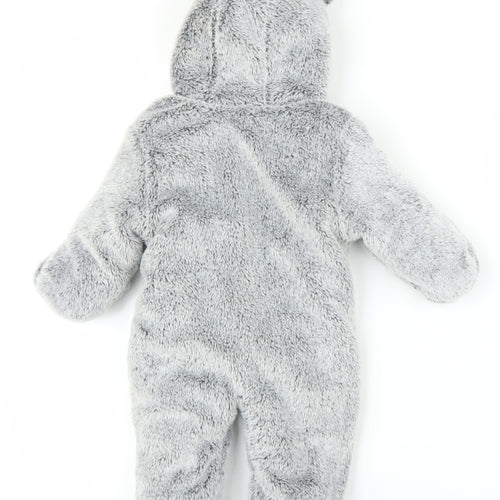 George Baby Grey   Babygrow One-Piece Size 0-3 Months  - Teddy Bear