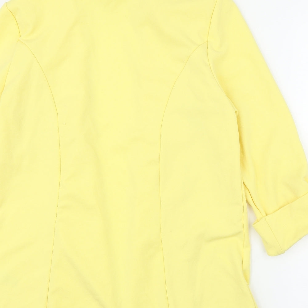 Quiz Womens Yellow   Cardigan Jumper Size 16