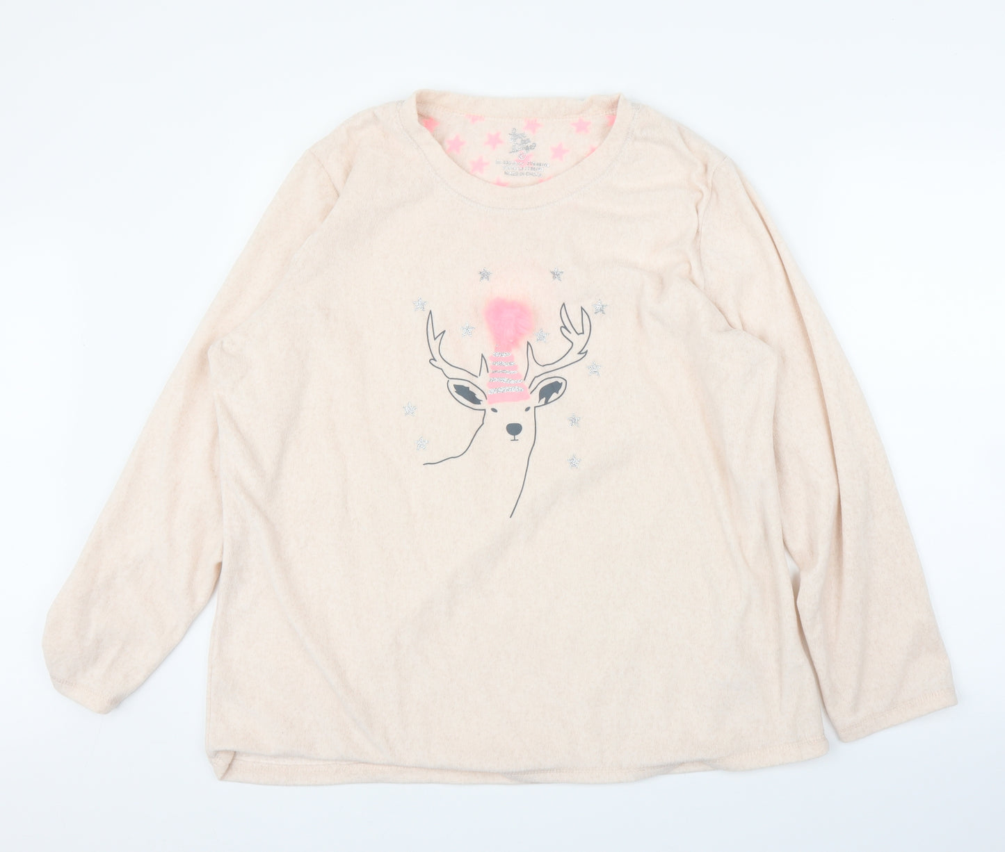 Love to Lounge Womens Pink   Top Pyjama Top Size XL  - Deer