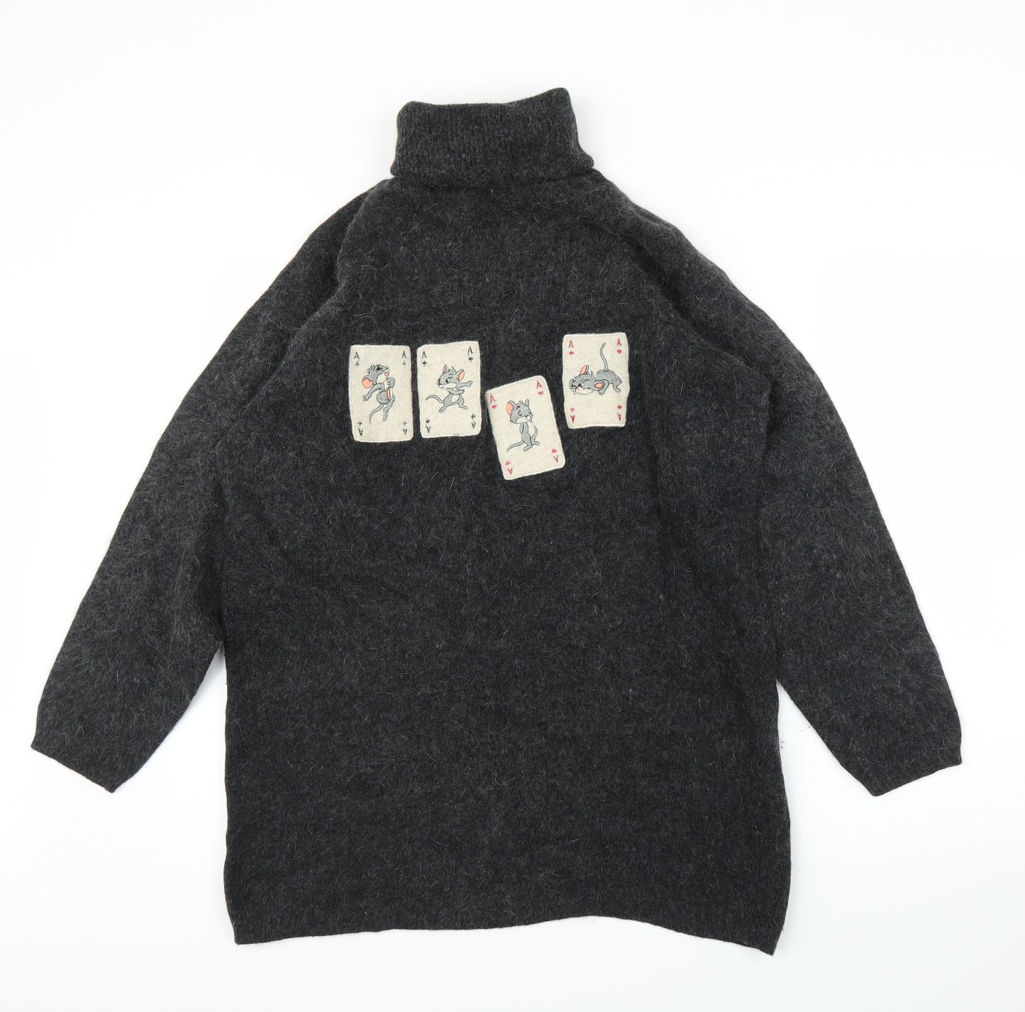 Passport Womens Grey   Pullover Jumper Size L