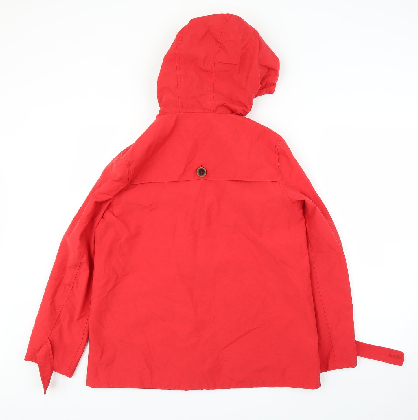 M&Co Womens Red   Rain Coat Coat Size 10