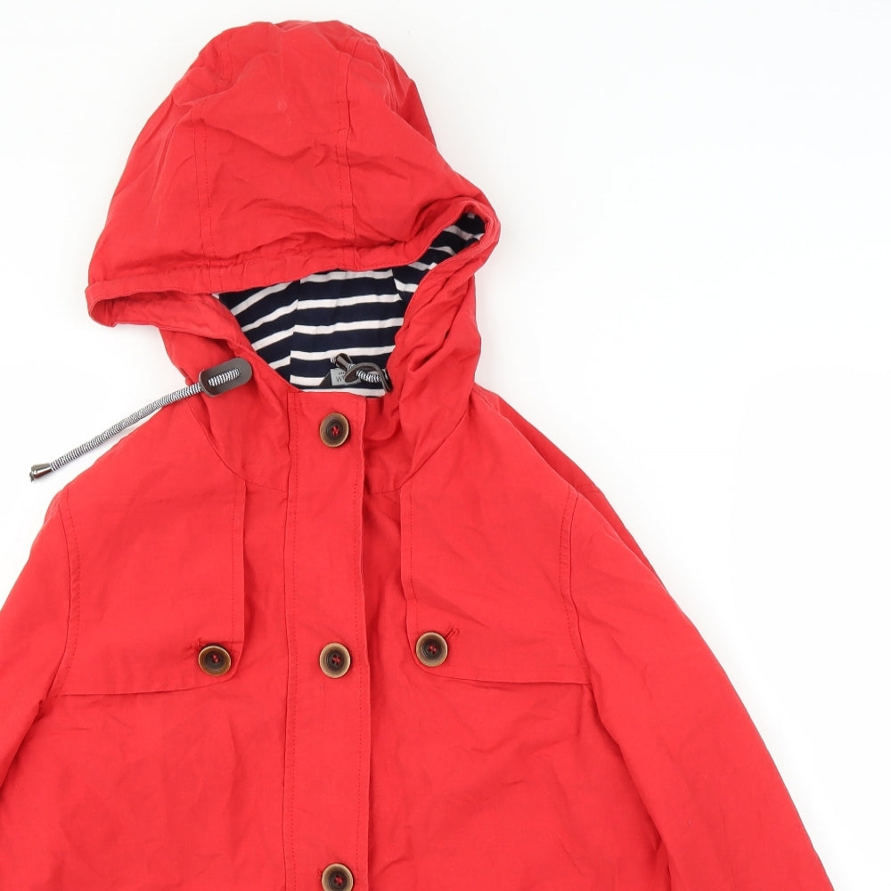 M&Co Womens Red   Rain Coat Coat Size 10