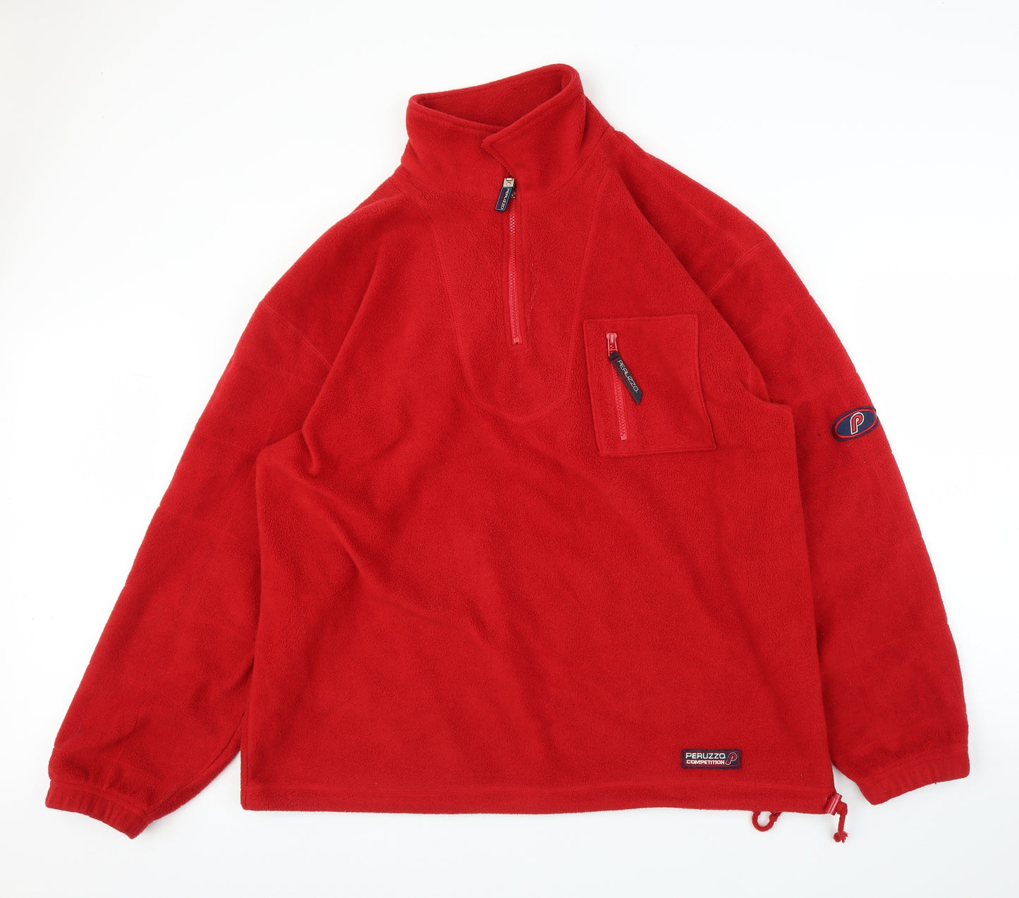 Peruzzo Mens Red  Fleece Pullover Jumper Size L