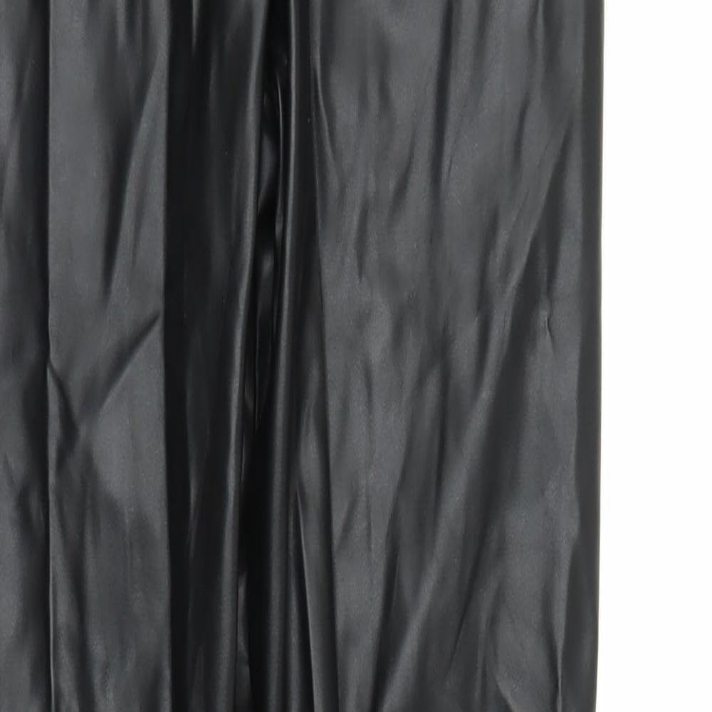 PRETTYLITTLETHING Womens Black   Carrot Trousers Size 8 L31 in