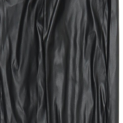 PRETTYLITTLETHING Womens Black   Carrot Trousers Size 8 L31 in
