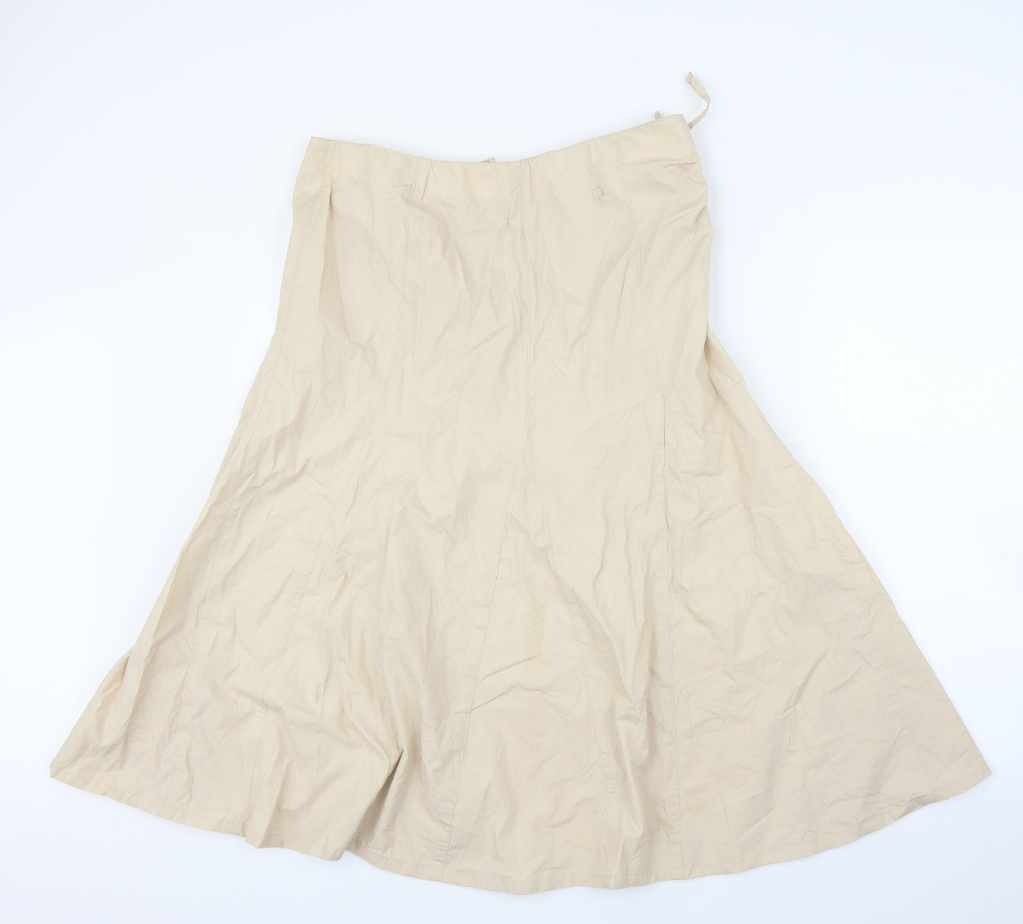 Preworn Womens Beige   Trumpet Skirt Size L
