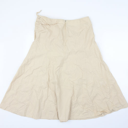 Preworn Womens Beige   Trumpet Skirt Size L